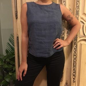 Versatile denim colored top from Finity